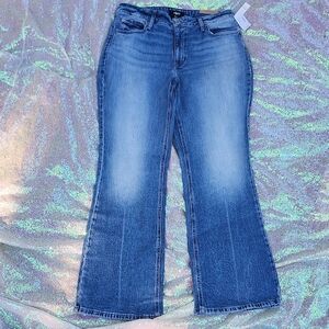Edgely Classic Blue Women's Jeans 14 Regular NWT FLARE mid rise